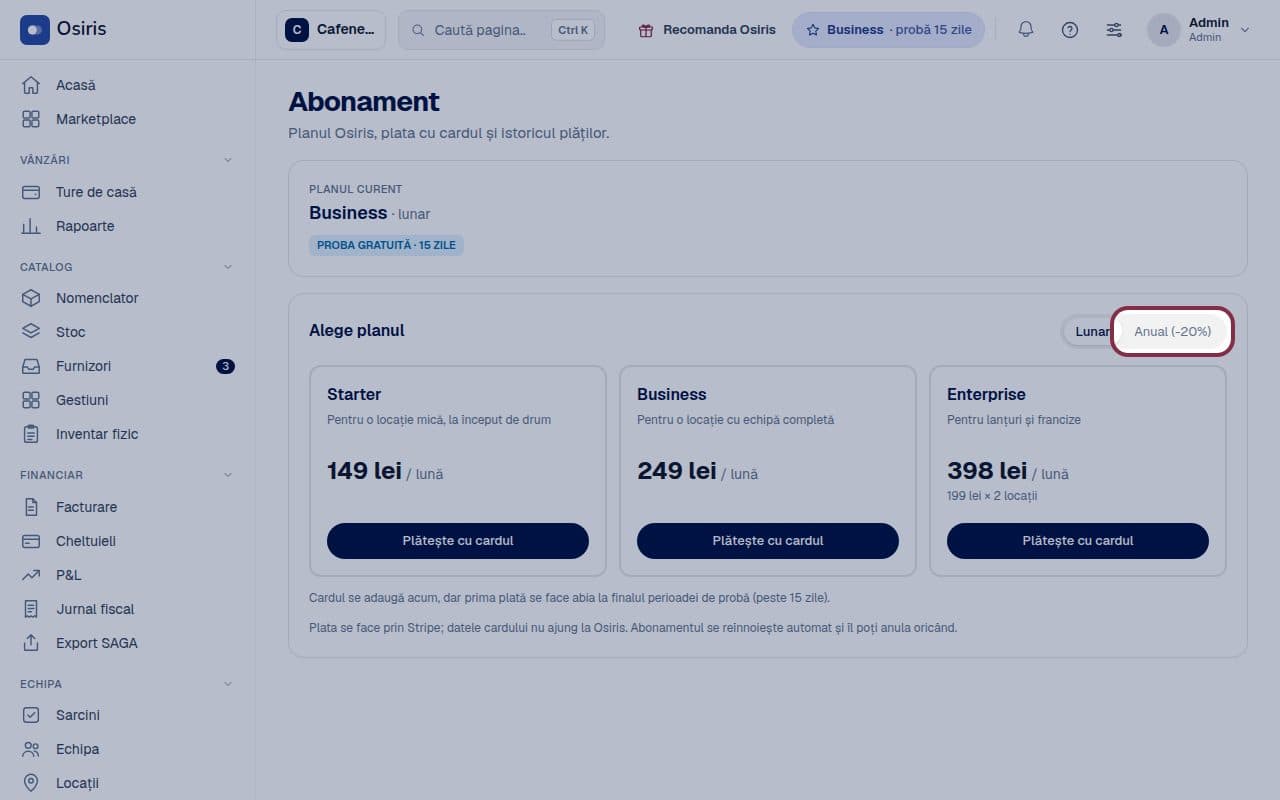 Captură din lecția video „Alege abonamentul”
