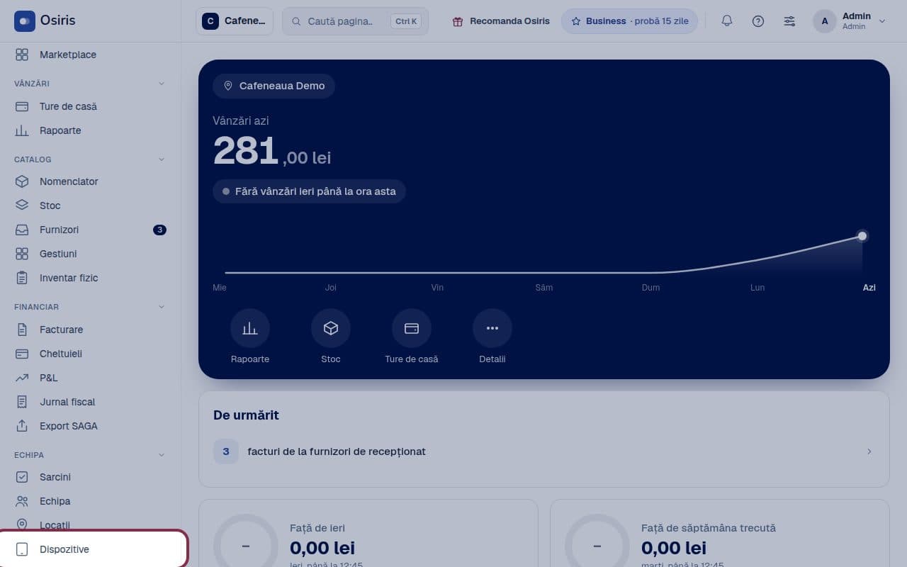 Pasul 1: Deschide Dispozitive